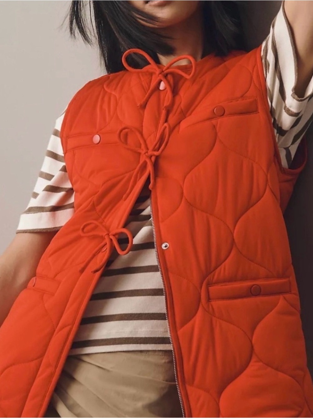 Avec Les Filles Red Puffer Jacket